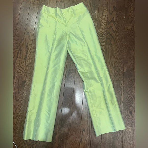 Talbots Green Pure Silk trousers - Picture 5 of 5